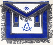 Masonic Past Master Apron with side tabs - Leather